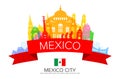 Mexico Travel Landmarks.