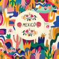 Colorful Mexican illustration