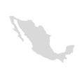 Mexico vector map icon. Mexico country america map, mexican territory