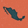 Mexico vintage map.