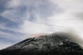 Mexico volcano Popocatepetl long exposure stars incandescence