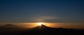 Mexico volcano Popocatepetl sunrise postcard