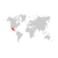 Mexico on world map