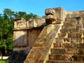 Mexico, Yucatan, Chichen Itza, El Castillo Kukulcan pyramid Royalty Free Stock Photo