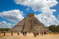 Mexico, Cancun. Mexico,  Mayan pyramid of Kukulcan El Castillo, ancient site. Royalty Free Stock Photo