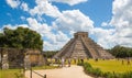 Mexico, Cancun. Mexico,  Mayan pyramid of Kukulcan El Castillo, ancient site. Royalty Free Stock Photo