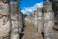 Mexico, Cancun. Chichen ItzÃÂ¡, Ruins of the Warriors temple. Originally created with One Thousand columns