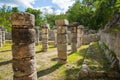 Mexico, Cancun. Chichen ItzÃÂ¡, Ruins of the Warriors temple. Originally created with One Thousand columns