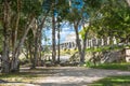 Mexico, Cancun. Chichen ItzÃÂ¡, Ruins of the Warriors temple. Originally created with One Thousand columns