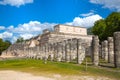 Mexico, Cancun. Chichen ItzÃÂ¡, Ruins of the Warriors temple. Originally created with One Thousand columns