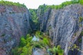 Mexiko quarry in Czech republic Royalty Free Stock Photo