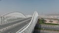 Meydan bridge in Dubai in cloudy afternoon