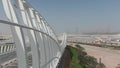 Meydan bridge in Dubai in cloudy afternoon