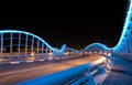 Meydan bridge at night