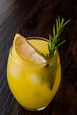 Meyer Lemonade with Rosemary and Vodka Royalty Free Stock Photo