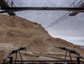 Funicular at the Masada National park Israel