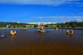 Mezheumny fountain in Peterhof, St. Petersburg, Russia