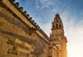 Mezquita Cathedral at a bright sunny day in the heart of historic center of Cordoba Royalty Free Stock Photo