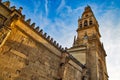 Mezquita Cathedral  at a  bright sunny day in the heart of historic center of Cordoba Royalty Free Stock Photo