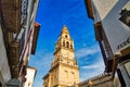 Mezquita Cathedral  at a  bright sunny day in the heart of historic center of Cordoba Royalty Free Stock Photo