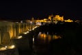 Mezquita and Roman bridge in Cordoba by night