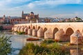 Mezquita and Roman bridge in Cordoba, Spain Royalty Free Stock Photo