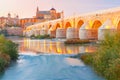 Mezquita and Roman bridge in Cordoba, Spain Royalty Free Stock Photo