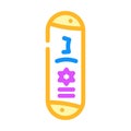 mezuzah doorpost color icon vector illustration