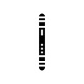 mezuzah doorpost glyph icon vector illustration