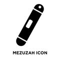 Mezuzah icon vector isolated on white background, logo concept o Royalty Free Stock Photo