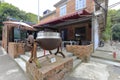 Mezzanine tiltable industrial steam pot in redtory creative garden, guangzhou, china