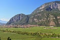 Mezzolombardo and Adige valley Royalty Free Stock Photo