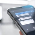 MFA - Secure Login on a Smartphone Screen Royalty Free Stock Photo