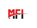 MFI Letter Initial Logo Design Royalty Free Stock Photo