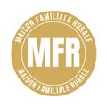 MFR rural family residence symbol icon in French language