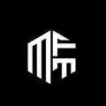 .MFT logo MFT icon MFT monogram MFT letter minimalist Circle flat Unique modern abstract logo design Royalty Free Stock Photo