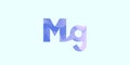 Mg magnesium chemical element Royalty Free Stock Photo