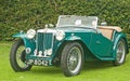 MG Sports car at Fortrose.. Royalty Free Stock Photo