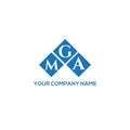 MGA letter logo design on WHITE background. MGA creative initials letter logo concept. MGA letter design