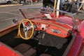 Red MGA Coupe Interior
