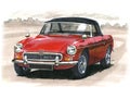 MGB Roadster 1960s Royalty Free Stock Photo