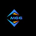 MGG abstract technology logo design on Black background. MGG creative initials letter logo concept Royalty Free Stock Photo