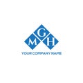 MGH letter logo design on WHITE background. MGH creative initials letter logo concept. MGH letter design Royalty Free Stock Photo