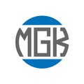 MGK letter logo design on white background. MGK creative initials circle logo concept. MGK letter design Royalty Free Stock Photo