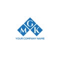 MGK letter logo design on WHITE background. MGK creative initials letter logo concept. MGK letter design Royalty Free Stock Photo