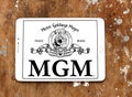 Mgm, Metro Goldwyn Mayer Studios logo Royalty Free Stock Photo