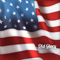 Old Glory Stars and Stripes American Flag Royalty Free Stock Photo