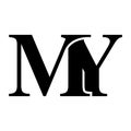 MY letter black logo icon template 1 Royalty Free Stock Photo
