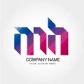 MH Letter Logo Design