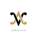 Av va luxury logo design vector icon for company